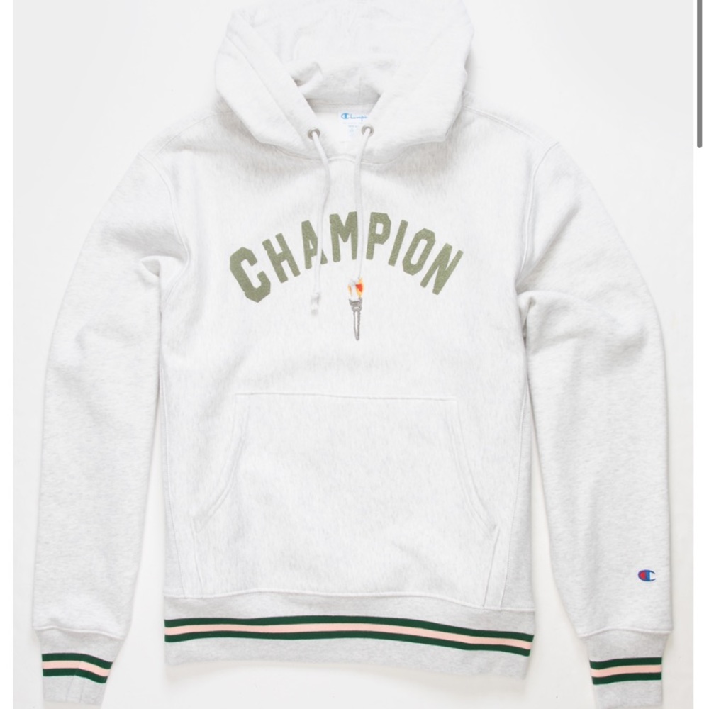 CHAMPION Premium Reverse Weave Flame Mens Hoodie